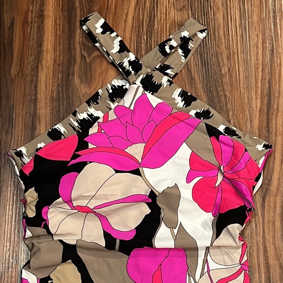 NWOT Trina Turk Lynx Reversible High Neck One Piece - Picture 7 of 16